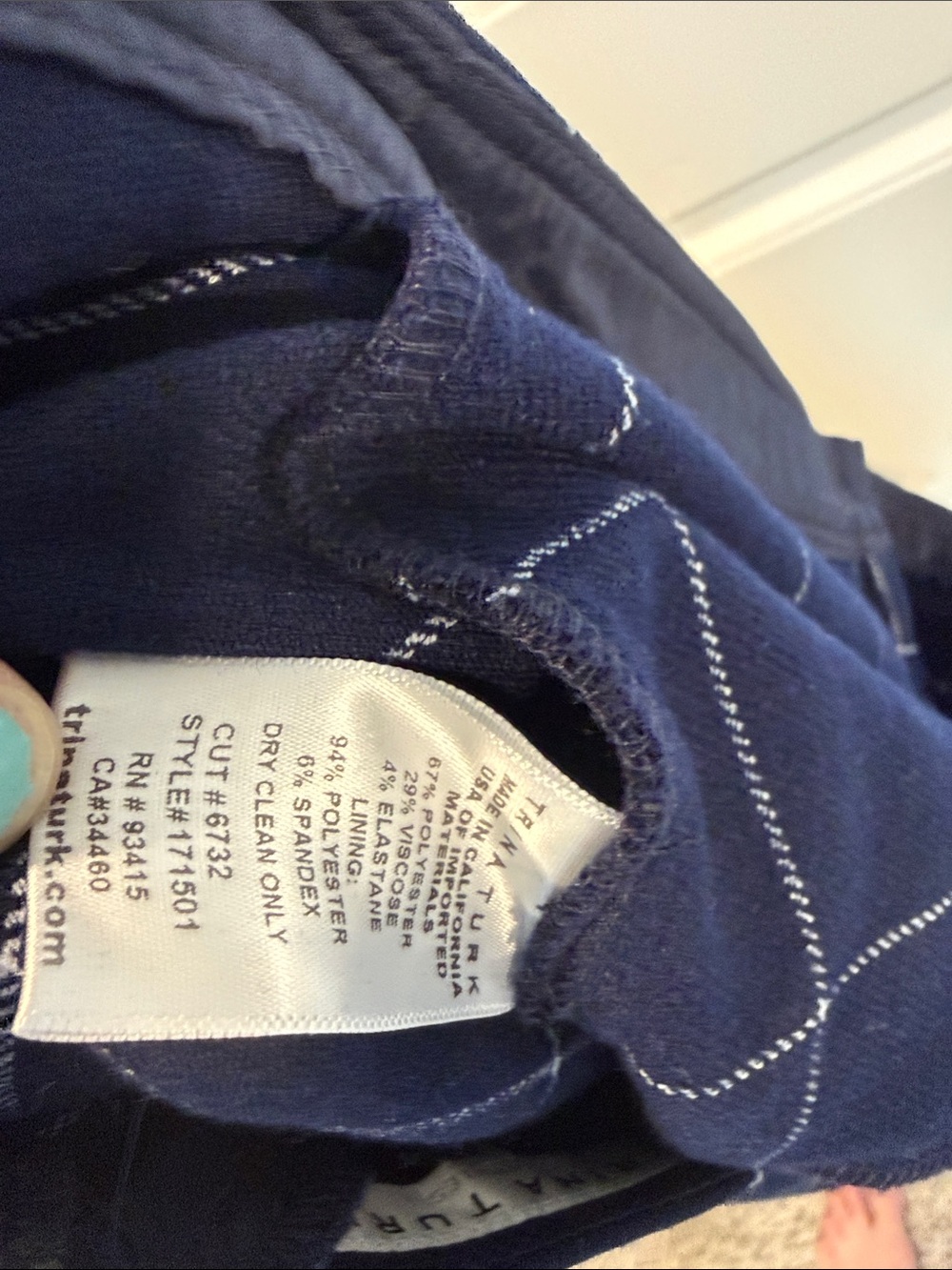 Trina Turk Elian Windowpane Pant 12 - Picture 8 of 8